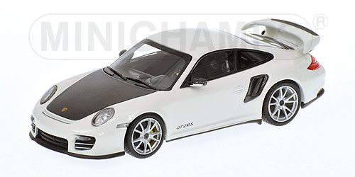 Модель 1:43 Porsche 911 (997 II) GT2 RS - white W/ SILVER WHEELS
