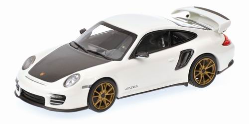 Модель 1:43 Porsche 911 (997 II) GT2 RS - white W/ GOLD WHEELS
