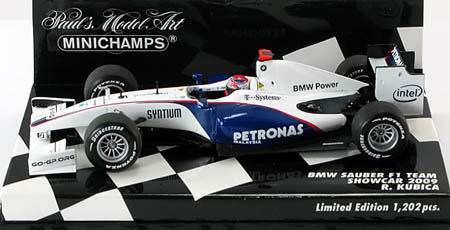 Модель 1:43 BMW Sauber F1 Team Showcar (Robert Kubica)