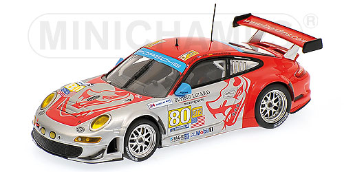 Модель 1:43 Porsche 911 GT3 RSR №80 Flying Lizard MotorSports 24h Le Mans (Jorg Bergmeister - Seth Neiman - Darren Law)