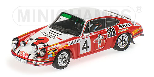 porsche 911 s - 'seb' - larrousse/perramond - 2nd place rally monte carlo - 1972 400726804 Модель 1 43