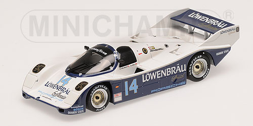 Модель 1:43 Porsche 962 №14 «Lowenbrau» Winner IMSA Mid-Oh 500km (Al Unser - Alvah Robert «Al» Holbert - Derek Bell) (L.E.1008pcs)