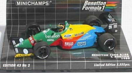 Модель 1:43 Benetton Ford B188 №20 (Thierry Boutsen) (L.E.5555pcs)