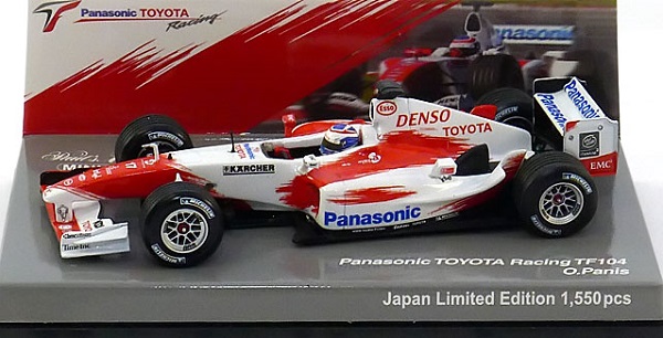 Модель 1:43 Panasonic Toyota Racing TF104 (O.Panis) (L.E.1550pcs. for Japan)