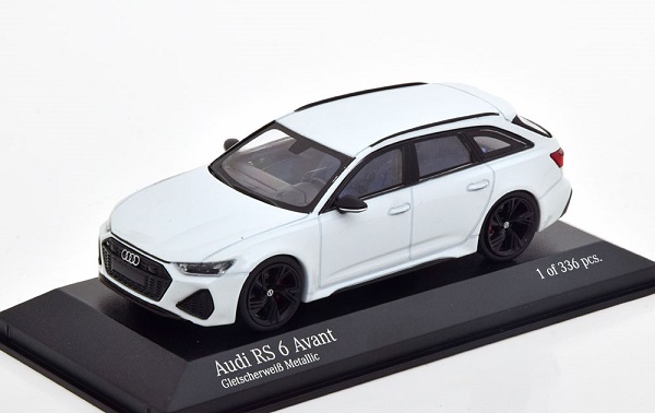 Audi RS 6 Avant 2019 white (L. E. 336 pcs.) 410018012 Модель 1:43