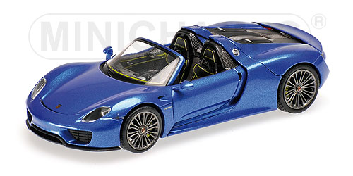 Модель 1:43 Porsche 918 Spyder FINAL - blue met