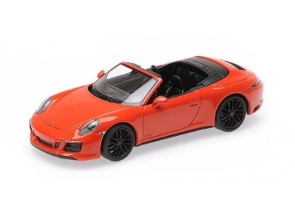 Porsche 911 (991.2) Carrera 4GTS Cabrio - orange 410067331 Модель 1:43