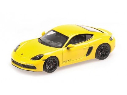 Модель 1:43 Porsche 718 Cayman GTS (982) - yellow (L.E.402pcs)