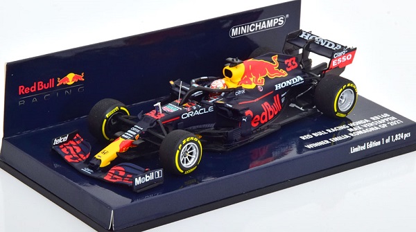 Модель 1:43 Oracle Red Bull Racing Honda RB16B №33 Winner GP Italien, Weltmeister (Max Verstappen) (L.E.1824pcs)