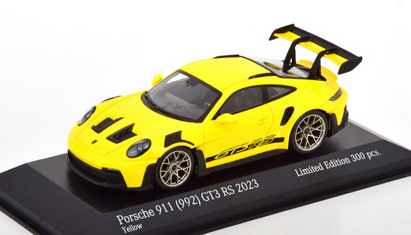 Модель 1:43 Porsche 911 (992) GT3 RS Gold rims - 2023 - Yellow