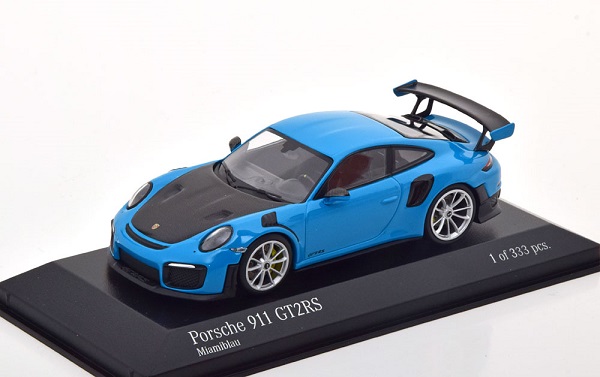 Модель 1:43 Porsche 911 (991 II) GT2-RS 2018 light blue (L. E. 333 pcs.)