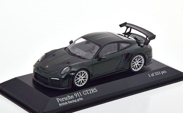 Модель 1:43 Porsche 911 (991/2) GT2 RS 2018 dark green/carbon (L. E. 333 pcs.)