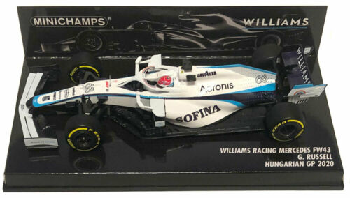 williams racing fw43 - george russel - hungarian gp 2020 417200163 Модель 1:43