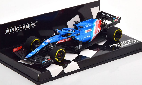 Alpine F1 A521 №14 GP Bahrain (Fernando Alonso) 417210114 Модель 1:43