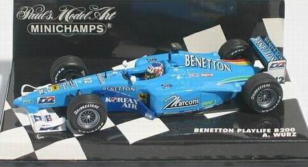 Модель 1:43 Benetton Renault B200 №12 Playlife (Alexander Wurz)