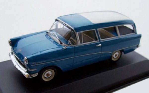 opel rekord p1 caravan - blue 430043211 Модель 1:43