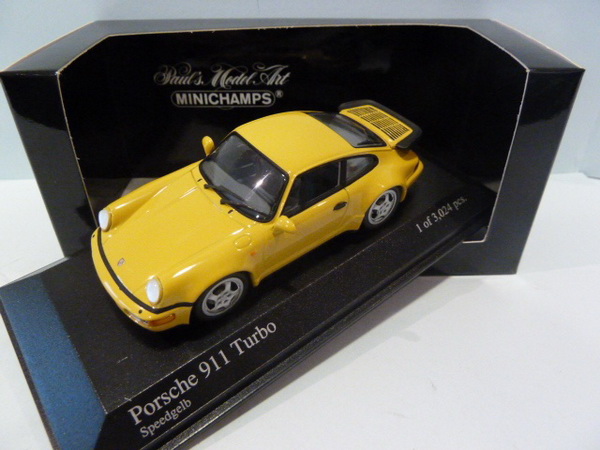 porsche 911 turbo - yellow 430069110 Модель 1:43