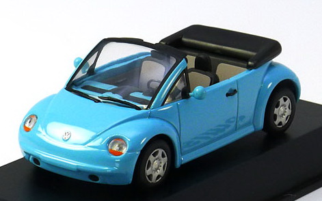 volkswagen new beetle concept car cabrio - blue 430084030 Модель 1:43