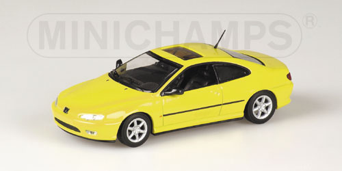 peugeot 406 coupe - yellow 430112627 Модель 1:43