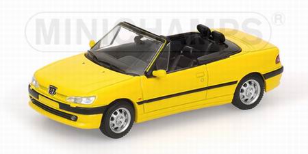 peugeot 306 cabrio - yellow 430112834 Модель 1:43