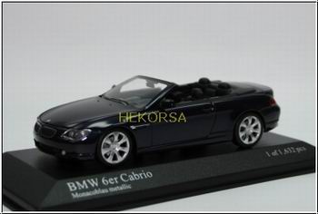 bmw 6er cabrio (e64) - blue (l.e.1632pcs) 43026030 Модель 1:43