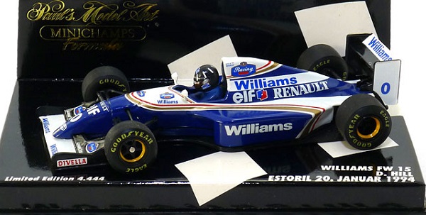 Модель 1:43 Williams Renault FW15 №0 Estoril (Damon Hill) (L.E.4444pcs)