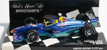 Модель 1:43 Sauber Petronas №12 «Red Bull» ShowCar (Pedro Paulo Diniz) (L.E.2222pcs)