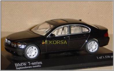 Модель 1:43 BMW 7-series (E65) - black met (L.E.1536pcs)