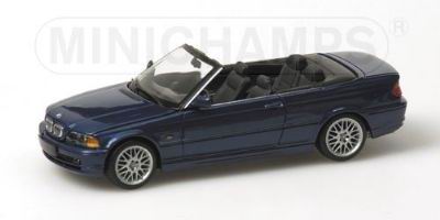 bmw 3-series cabrio - blue met 431028031 Модель 1:43