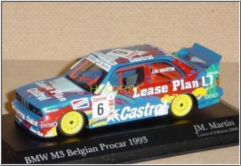 Модель 1:43 BMW M3 (E30) №6 «Lease Plan-Castrol» Belgian Procar (Jm.Martin)
