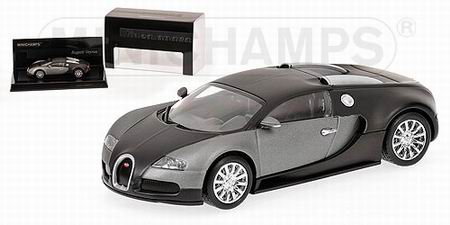 bugatti veyron - matt black / matt grey - linea opaca (l.e.2010pcs) 436110820 Модель 1:43