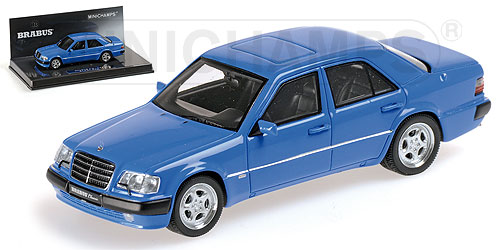 mercedes-benz brabus 6.5 500e (w124) - blue 437032502 Модель 1:43