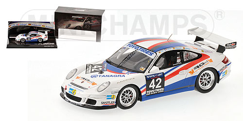 Модель 1:43 Porsche 911 GT3 CUP - LAND MotorSport Winner 24h Dubai (Tilke - Abergel - Kentenich - Andzej Dzikevic)