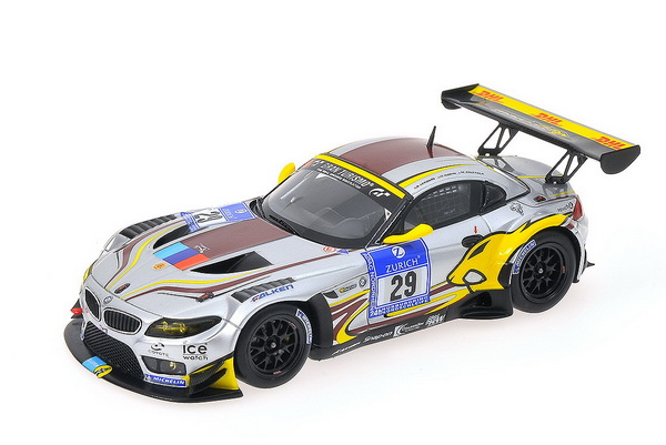 Модель 1:43 BMW Z4 GT3 №29 Marc VDS Racing Team ADAC 24h Nurburgring (Bas Leinders - Markus Palttala - Maxime Martin)