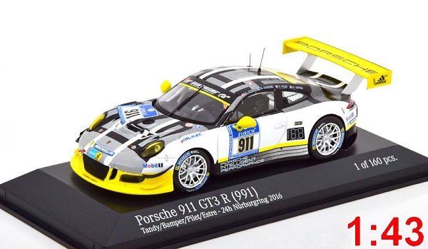 Модель 1:43 Porsche 911 GT3 R №911 24h Nurburgring (N.Tandy Earl Bamber - Patrick Pilet - Estre) (L.E.160pcs)