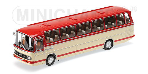 Модель 1:43 Mercedes-Benz O 302 Bus - cream/red