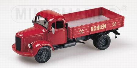 mercedes-benz l 3500 tipper truck «kohlen» / red/black 439350002 Модель 1:43