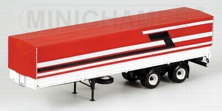 Модель 1:43 2-achs п/прицеп для Scania 141 - red/white
