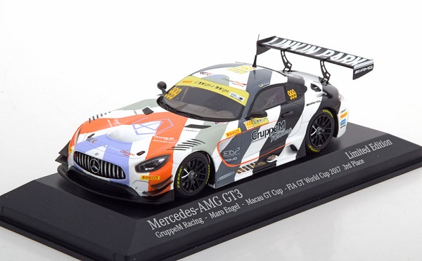 Mercedes-AMG GT3 №999 3rd Macau GT Cup - FIA GT World Cup (Maro Engel) 447173999 Модель 1:43