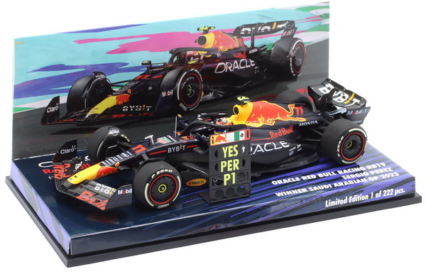 Red Bull RB19 №11 Winner Saudi Arabia GP 2023 (Sergio Perez) (L.E.222pcs) 447230111 Модель 1:43