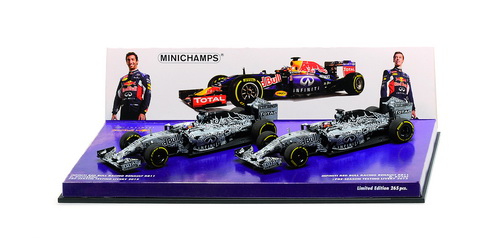 Модель 1:43 Infinity Red Bull Racing Renault RB11 Pre-season testing (Daniel Ricciardo - Daniil Kvyat) (2-car set)