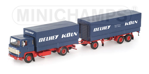 scania lb 111 - pritschenzug «delhey koln» 499123820 Модель 1:43