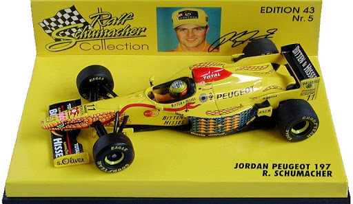 Модель 1:43 Jordan Peugeot 197 №11 (Ralf Schumacher)