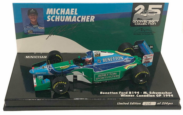Модель 1:43 Benetton Ford B194 №5 Winner Canadian GP (Michael Schumacher) (L.E.1254pcs)