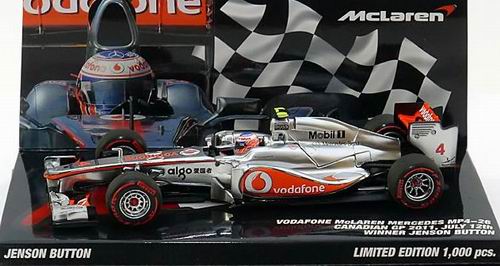 Модель 1:43 Vodafone McLaren Mercedes MP4/26 №4 Winner Canadian GP (Jenson Button) (L.E.1000pcs)