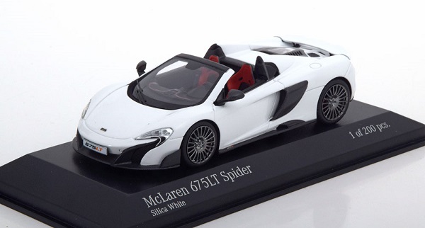 Модель 1:43 McLaren 675LT Spider white Limited Edition 200 pcs.