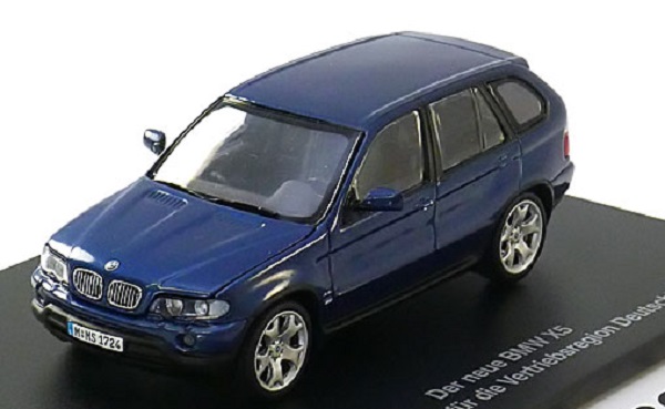 Модель 1:43 BMW X5 (E53) Vertriebsorganisation Deutschland - blue