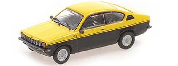 Opel Kadett C GT/E Coupé - 1973 - yellow/black 870040121 Модель 1:87