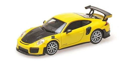 Модель 1:87 Porsche 911 GT2 RS - yellow/carbon bonnet