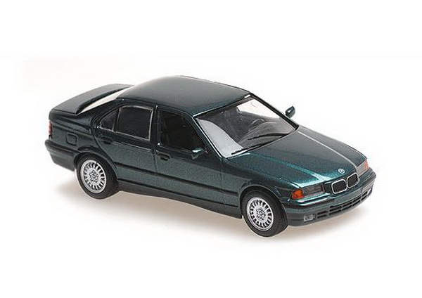 BMW 3-series (E36) Limousine - green met 940023300 Модель 1:43